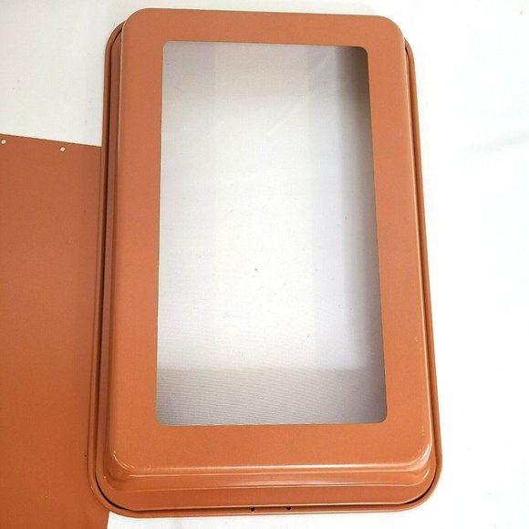 EUC Nonstick Brownie Copper Pan Mix Bake And Serve Brownies Removable Bottom - Picture 5 of 6